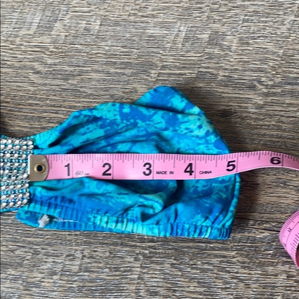 Blue & Teal Swimsuit Cheeky bottom Small - Picture 13 of 14